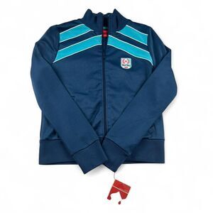 Mossimo Women’s Blue & White Vintage Track Jacket Size Large NWT Y2K